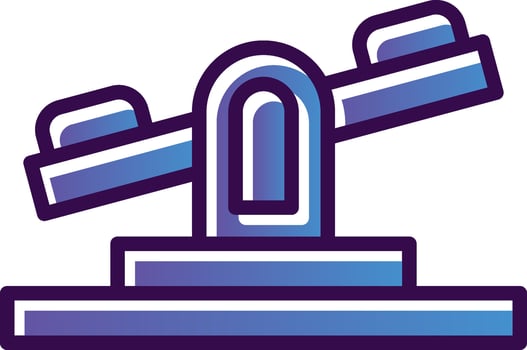 Seesaw Vector Icon Design