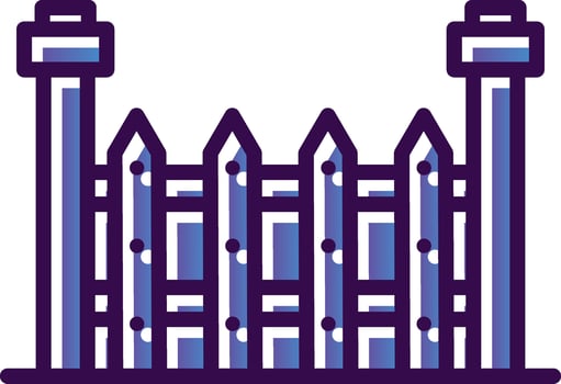 Fence Vector Icon Design
