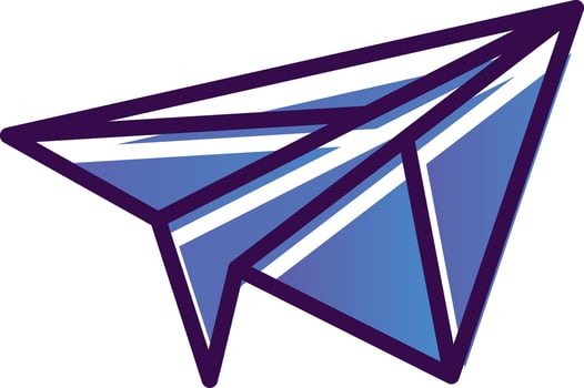 Paper plane Vector Icon Design