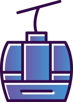 Gondola Vector Icon Design