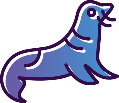Seal Vector Icon Design