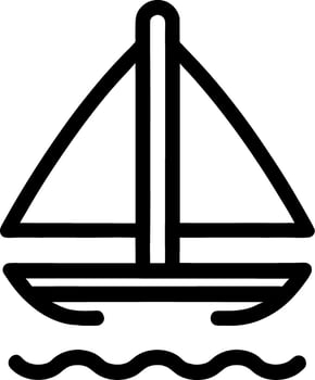 vector illustration of boat icon