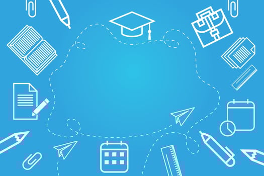 Back to school background vector