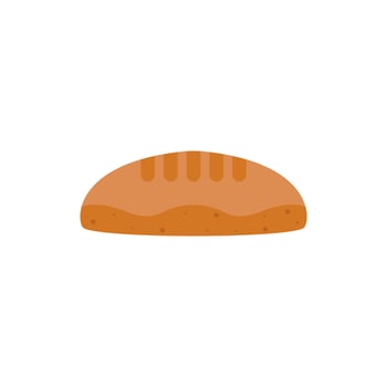 bread flat design vector illustration isolated on white background