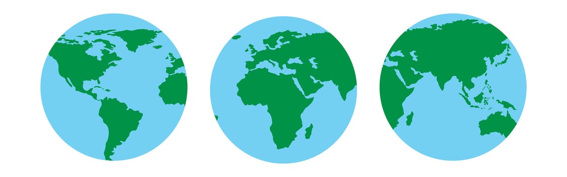 world map geography globe earth vector