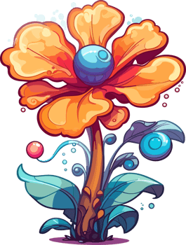 Cartoon Flower Illustration png