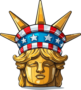 Statue of Liberty crown Illustration png