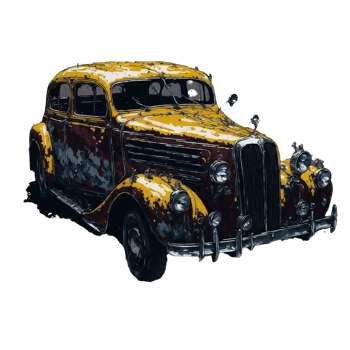 , Watercolor car, Watercolor , Car, Watercolor hand-drawn old-fashioned red car png
