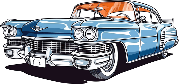 Vintage Classic Car Illustration png
