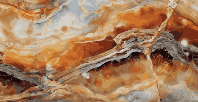 Panoramic marble background, colorful bright marble surface, modern luxury texture - Vector