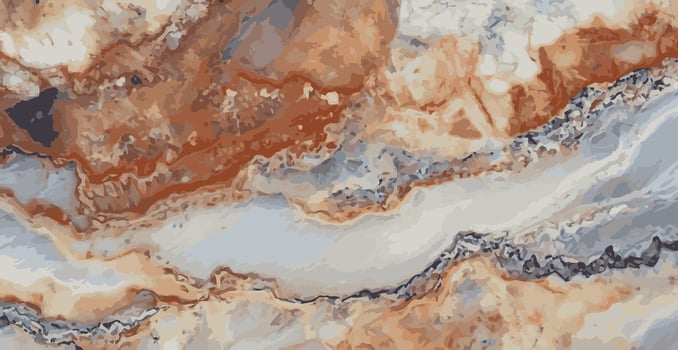 Panoramic marble background, colorful bright marble surface, modern luxury texture - Vector
