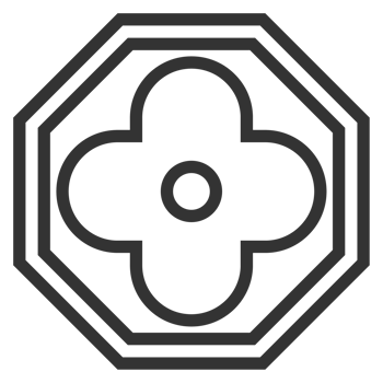 Korea traditional pattern outline icon. Asian collection. thin line symbol. png