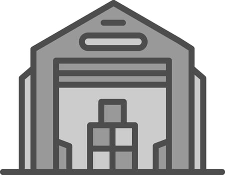 Warehouse Vector Icon Design