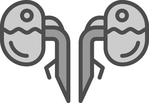 Kidneys Vector Icon Design