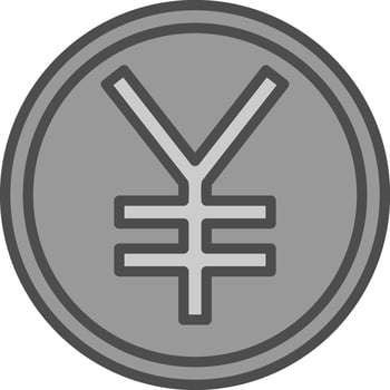 Yen Vector Icon Design