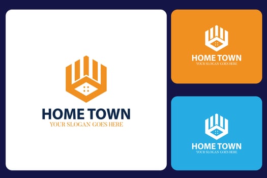Home Town Logo Design Template vector
