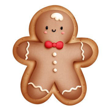 Christmas gingerbread cookies png