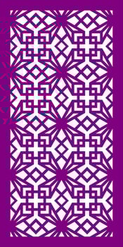 Decorative vector pattern for cnc laser