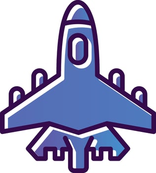 Jet Vector Icon Design