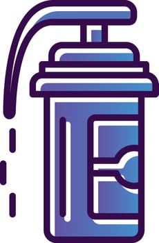 Pepper spray Vector Icon Design
