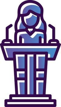 Politician Vector Icon Design
