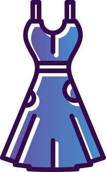 Dress Vector Icon Design