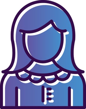 Girl Vector Icon Design