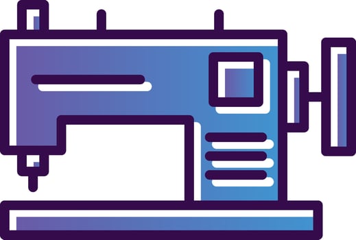 Sewing Machine Vector Icon Design