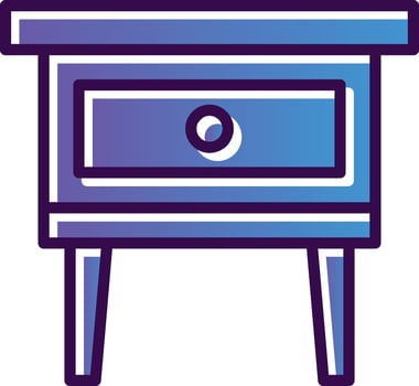 Night Stand Vector Icon Design