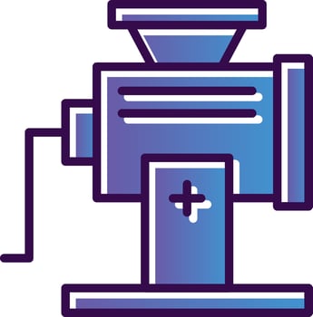 Meat Grinder Vector Icon Design