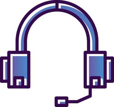 Headphone Vector Icon Design
