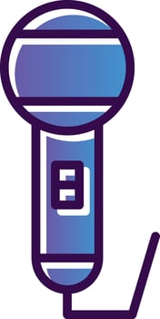 Mic Vector Icon Design