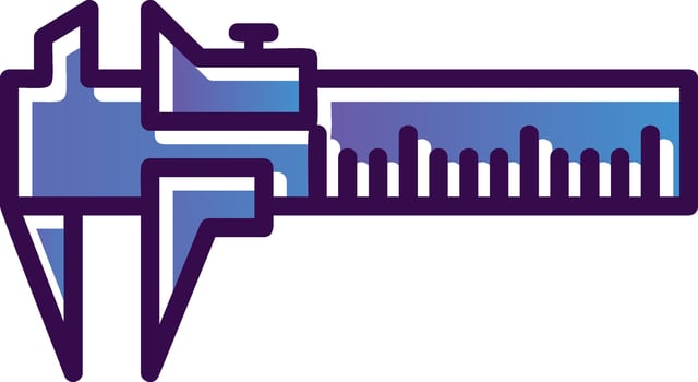 Caliper Vector Icon Design