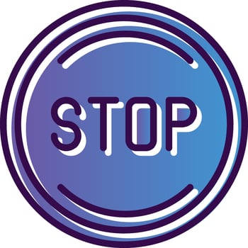 Stop Vector Icon Design