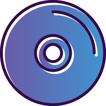 Compact Disc Vector Icon Design