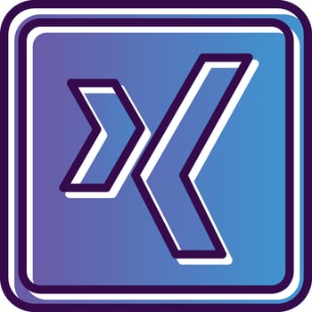 Xing Logo Vector Icon Design