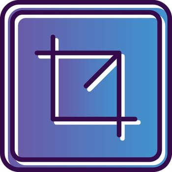 Crop Vector Icon Design