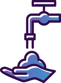Hand wash Vector Icon Design