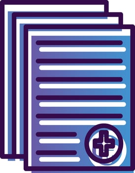Medical report Vector Icon Design