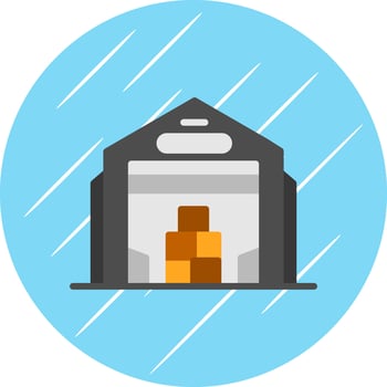 Warehouse Vector Icon Design