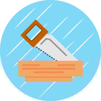 Wood Cuttor Vector Icon Design
