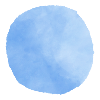 Hand painted watercolor circle shape png