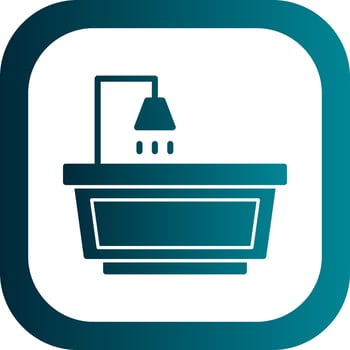 Bathtub Vector Icon Design