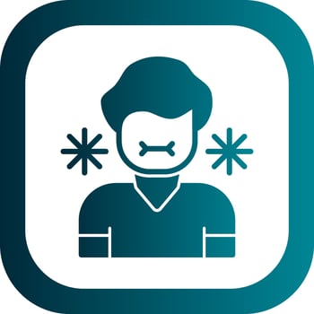 Sick Person Vector Icon Design
