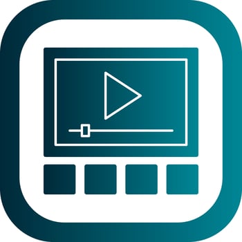 Video player Vector Icon Design