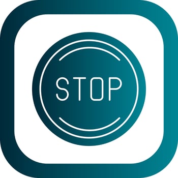 Stop Vector Icon Design