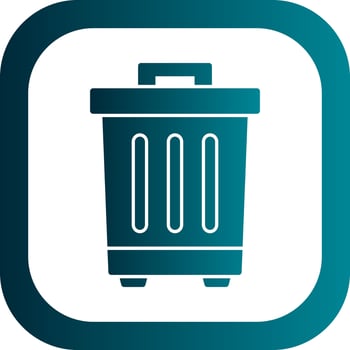 Waste bin Vector Icon Design
