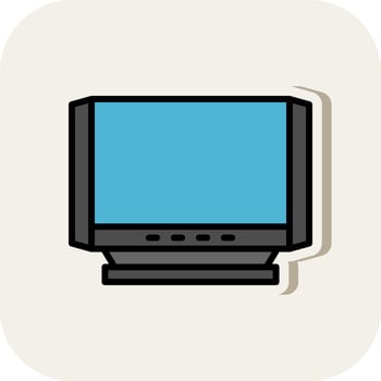 Television Vector Icon Design