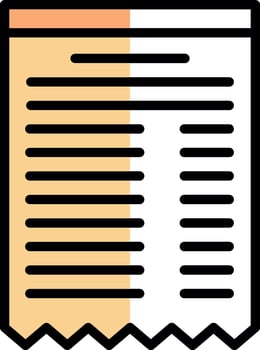 Receipt Vector Icon Design
