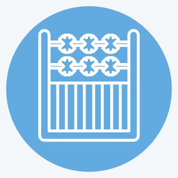 Icon Fence. related to Agriculture symbol. blue eyes style. simple design editable. simple illustration vector